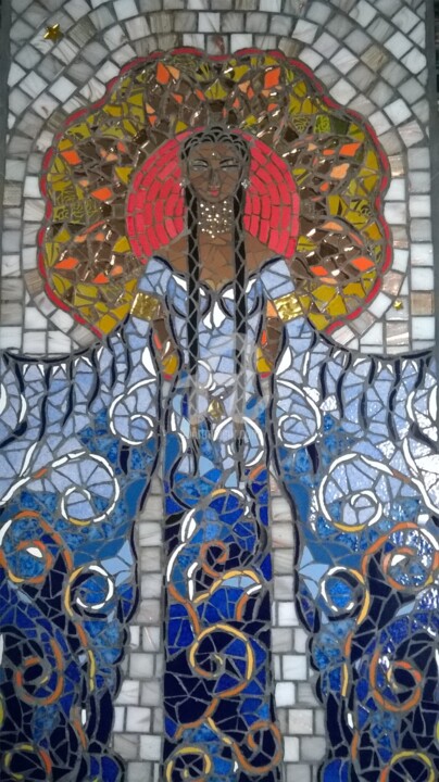 Impératrice divine ou déesse du ciel 雕塑, 29.5x15.8 in