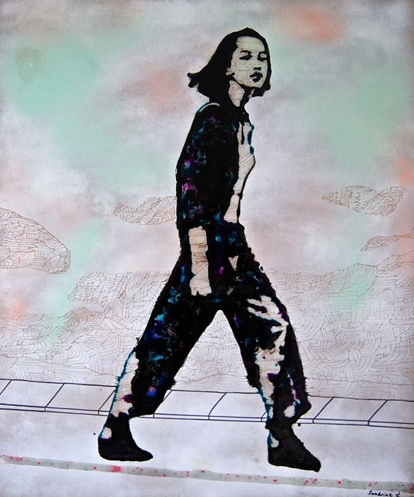 Tracks #3 印花与版画, 23.6x0.8 in