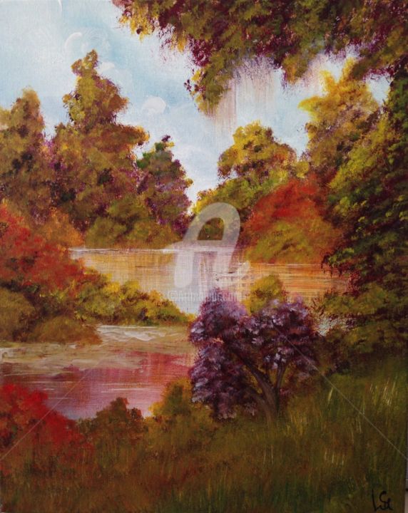 Painting titled "Autumn Symphony" by Victoria Samovarova, Original Artwork