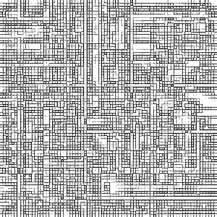 Digitale Kunst getiteld "Carré Blanc.jpg" door Jean-Luc Perrault, Origineel Kunstwerk, Digitaal Schilderwerk