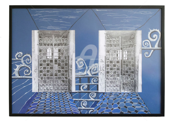 Tekening getiteld "Roads" door Yuliana Vladova, Origineel Kunstwerk