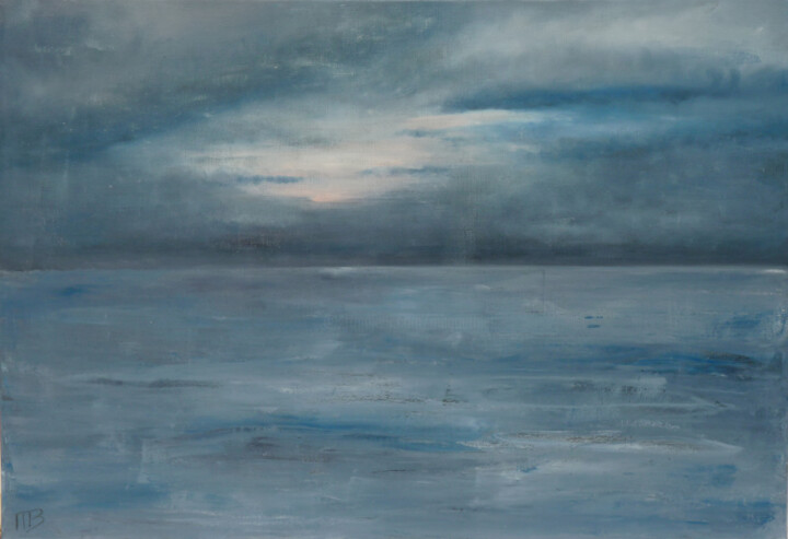 Peinture intitulée "Après la pluie sur…" par M Batté Gauthier, Œuvre d'art originale, Huile