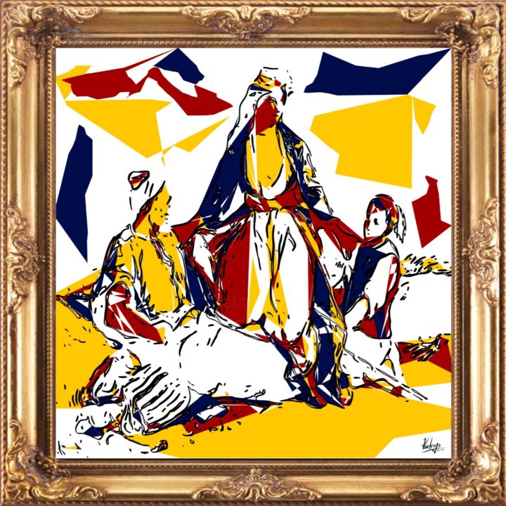 Digitale Kunst getiteld "Scene magrebine" door Hœbregs, Origineel Kunstwerk, Anders