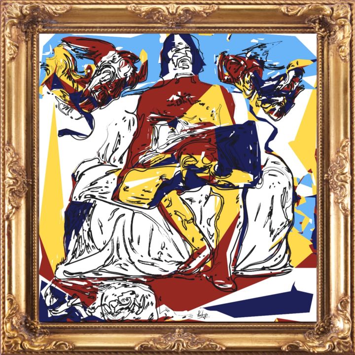 Digitale Kunst getiteld "Et in Acadia Ego" door Hœbregs, Origineel Kunstwerk, Anders
