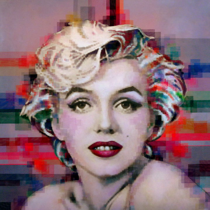 Painting titled "Broken image 2" by Sibilla Bjarnason, Original Artwork