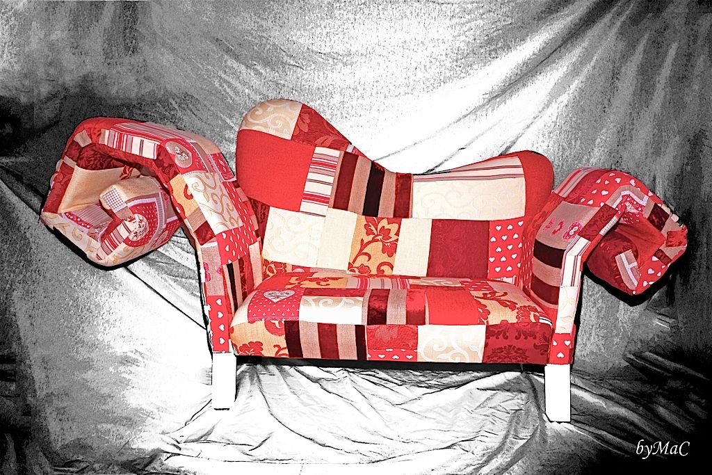 Design intitulée "Love Sofa - Sofá Ch…" par Mac, Œuvre d'art originale