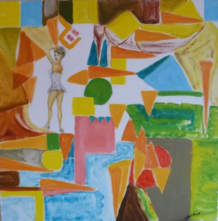 Je vois la belle BB 绘画, 19.7x19.7 in