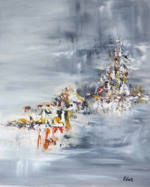 Painting titled "Presto con Fuoco" by Elisa Cook Benbassat Bassat, Original Artwork, Oil