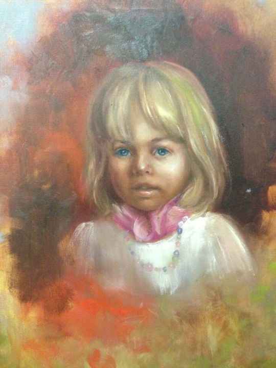 Painting titled "Commission" by L.Jakobsson, Original Artwork