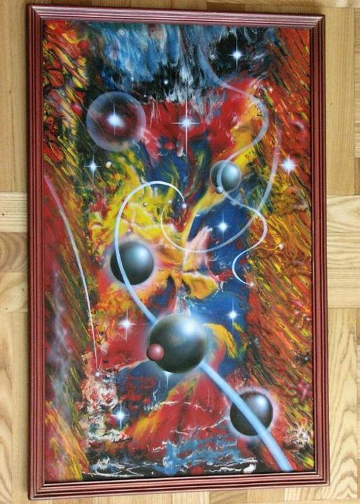 Painting titled "Experimental etude…" by Wowk, Original Artwork
