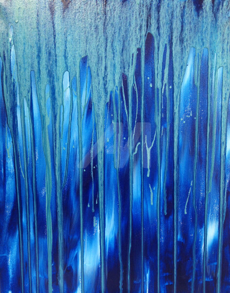 "The Blues" başlıklı Tablo Bridget Howard tarafından, Orijinal sanat, Akrilik