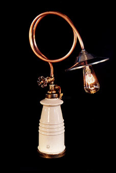 Sculpture titled "Lampe isolant E32" by Noart, Original Artwork