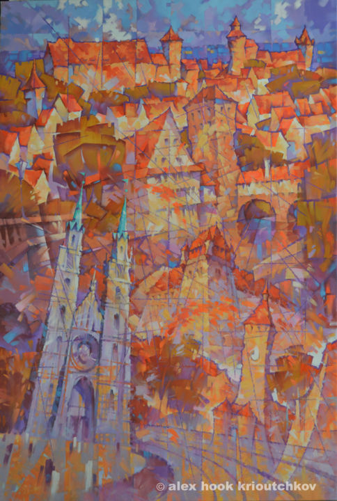 Nurenberg II 绘画, 57.5x38.2 in