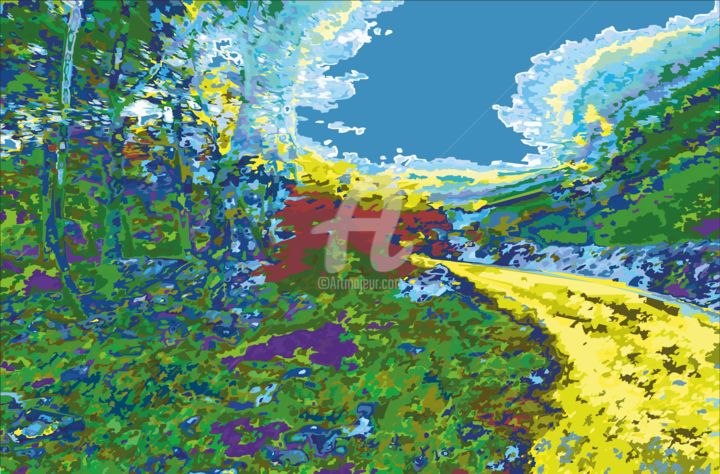 Digital Arts titled "road" by Anatomkrk, Original Artwork