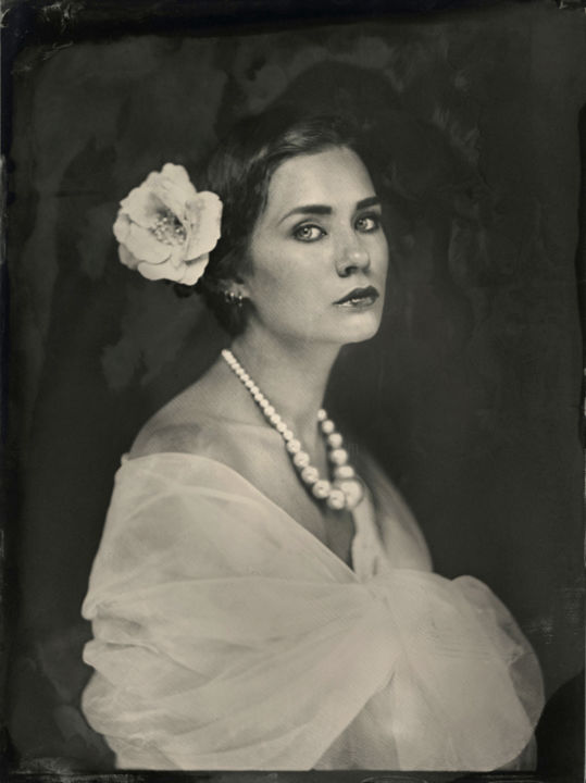 Fotografia zatytułowany „Anna, wet plate col…” autorstwa Joanna Borowiec, Oryginalna praca