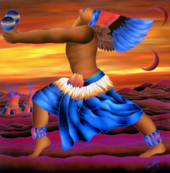 La Danza delle Lune 绘画, 39.4x39.4 in