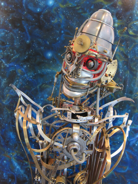 雕塑 标题为“Automate N° 7 "Lud…” 由Frédéric Letrun, 原创艺术品, 金属