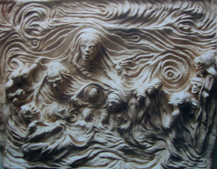 Inaptitude à imaginer les vides intergalactiques 雕塑, 12.6x17.7 in