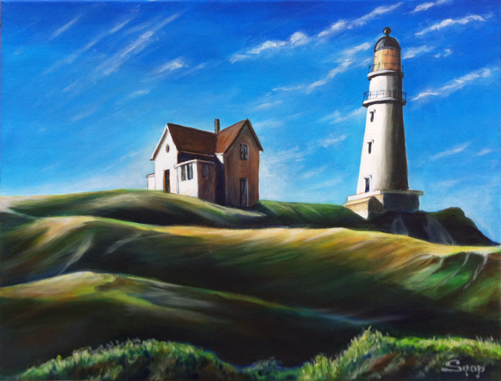 Tino Stefanoni 灯台の風景 絵画 470. Tino Stefanoni - Important sale 10 - 12 May 2023