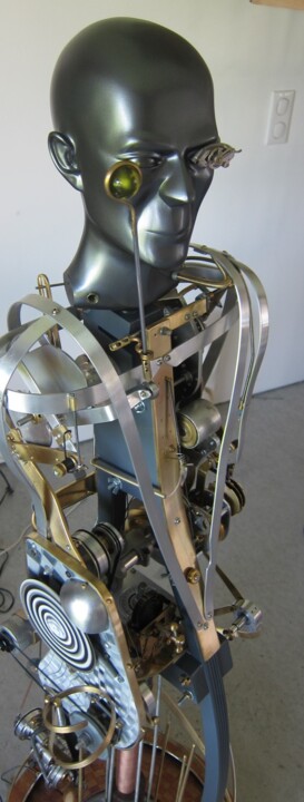 Automate N° 1-28 "Tourneciel" Sculpture, 60.6x15.8 in