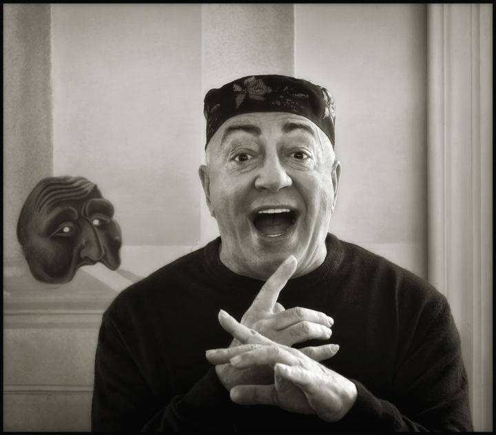 Photography titled "< Peppe Barra / pho…" by Augusto De Luca - Photography, Original Artwork