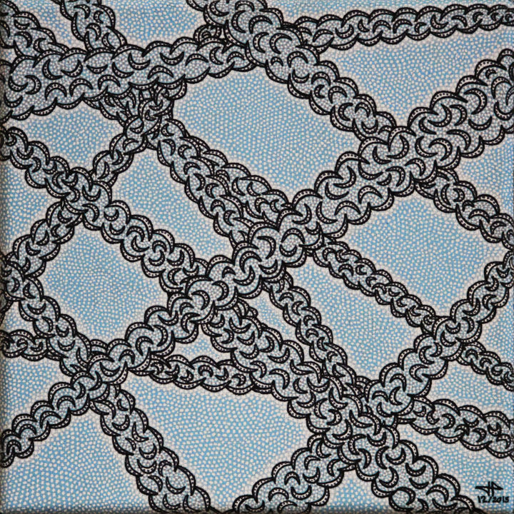 Chemtrails 绘画, 7.9x7.9 in