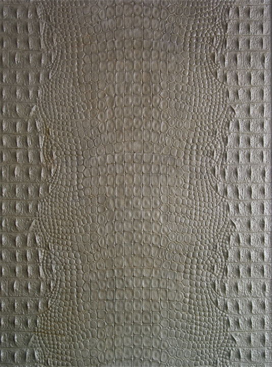 Sculpture titled "peau de crocodile" by Jean-François Leroy, Original Artwork, Resin