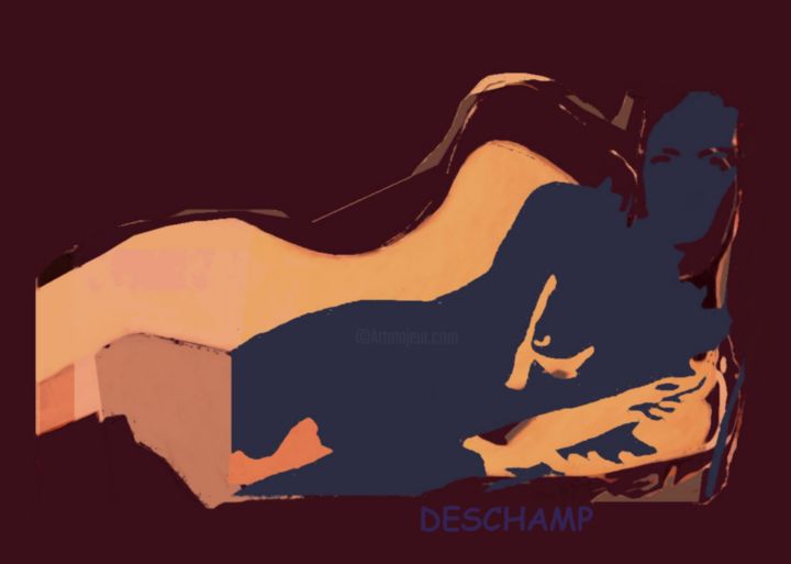Digital Arts titled "nu-29-nov-22 aabbaa" by Jean-Marie Deschamp, Original Artwork, 2D Digital Work