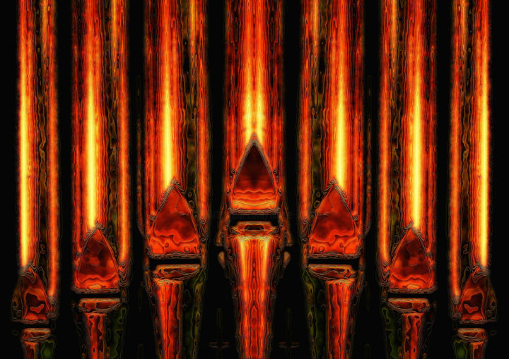 Photographie intitulée "ORGUE, CHOEUR,CATHE…" par Blaise Lavenex, Œuvre d'art originale