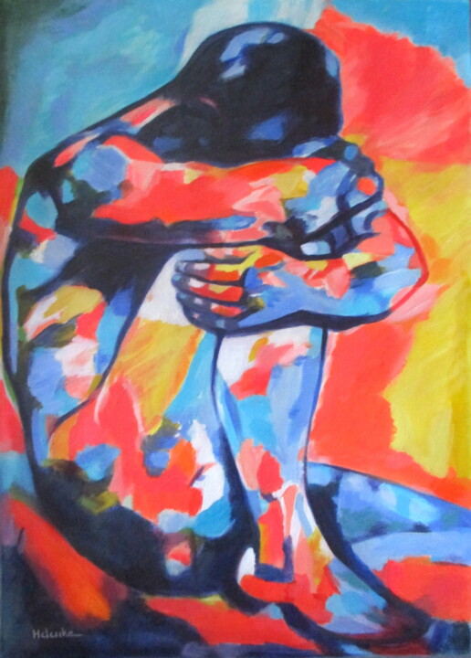 제목이 ""Vulnerable Heart""인 미술작품 Helena Wierzbicki로, 원작, 아크릴