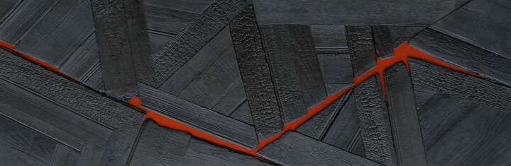 Peinture intitulée "fissure" par Shub, Œuvre d'art originale