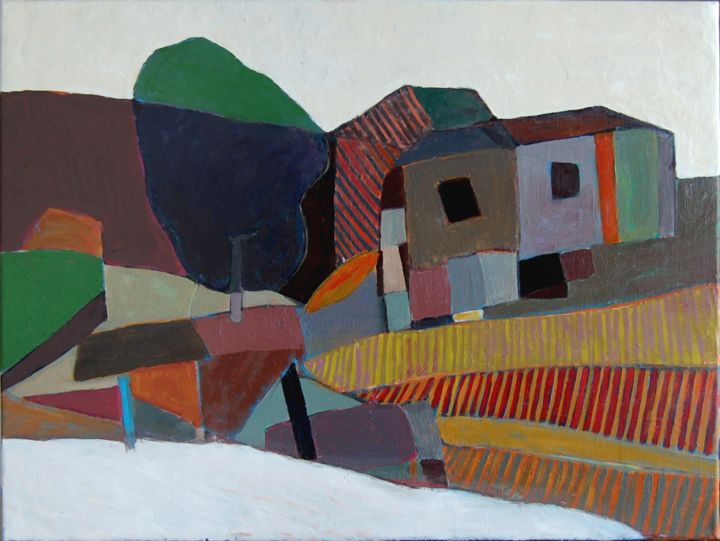 Pintura titulada "Chassagnes" por Jean-Marie Deschamp, Obra de arte original, Oleo