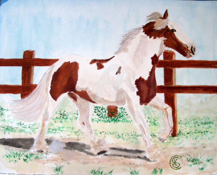 petit-cheval.n°316 07/02/2016 绘画, 12.6x16.1 in