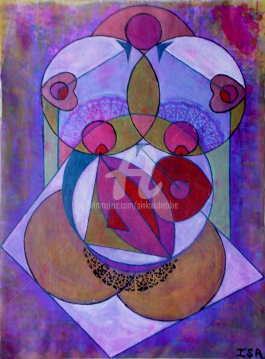 Érogénéité 绘画, 23.6x17.7 in