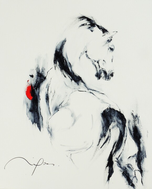 359_cheval 绘画, 39.4x31.9 in