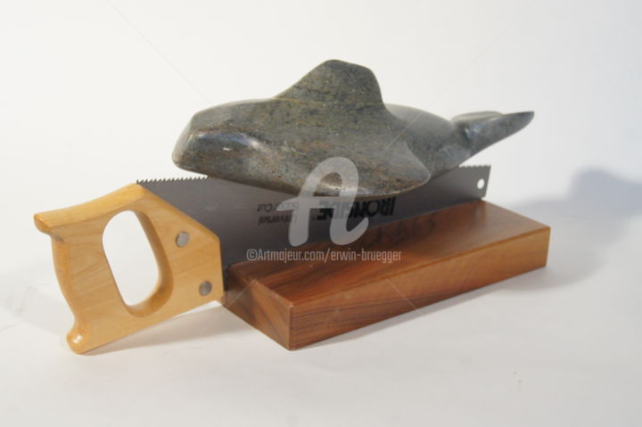 Sägefisch 雕塑, 7.1x17.7 in