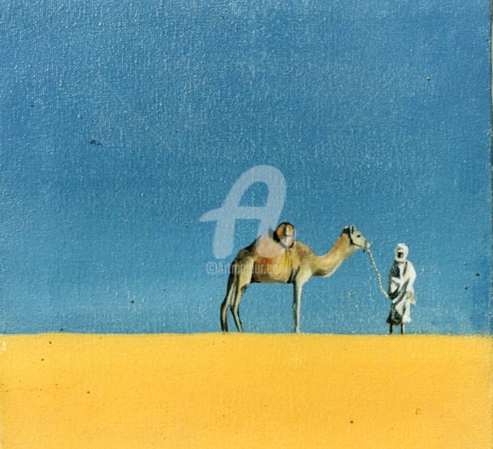 Pittura intitolato "L'attesa (particola…" da Guido Mannini, Opera d'arte originale, Olio