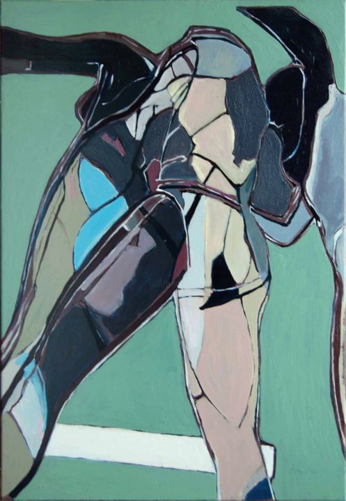Pintura titulada "compo 2016" por Jean-Marie Deschamp, Obra de arte original, Oleo
