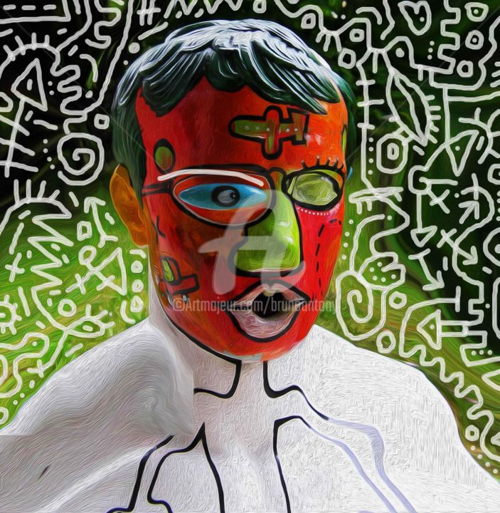 Sculpture titled "My Napoléo," by Bruno Antony-Thouret (bruno antony), Original Artwork, Resin