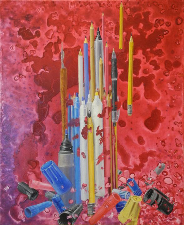 les dessinateurs Charlie mineurs ou majeurs 绘画, 19.7x15.8 in