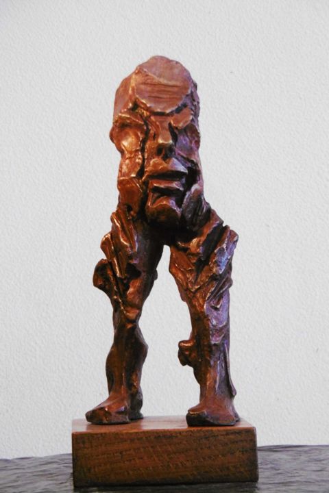 2012-" GLOBE TROTTER " . 雕塑, 11.8x5.1 in