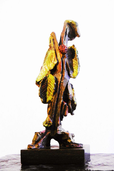 " NEFLIER " 雕塑, 14.6x6.3 in