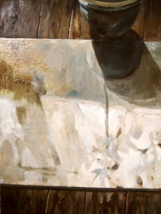 Peinture intitulée "reflet de pot" par Mathieu Weemaels, Œuvre d'art originale