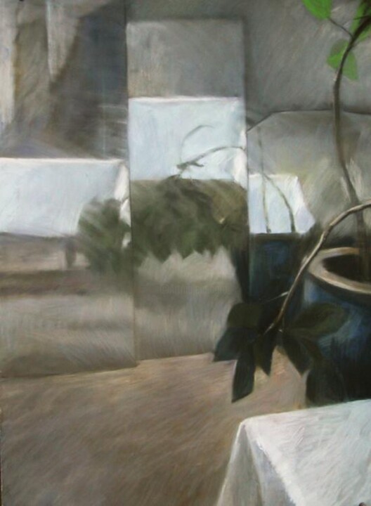 Peinture intitulée "miroirs en cascade" par Mathieu Weemaels, Œuvre d'art originale