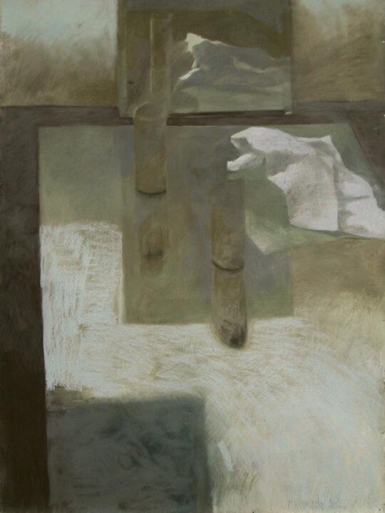Peinture intitulée "message de là" par Mathieu Weemaels, Œuvre d'art originale