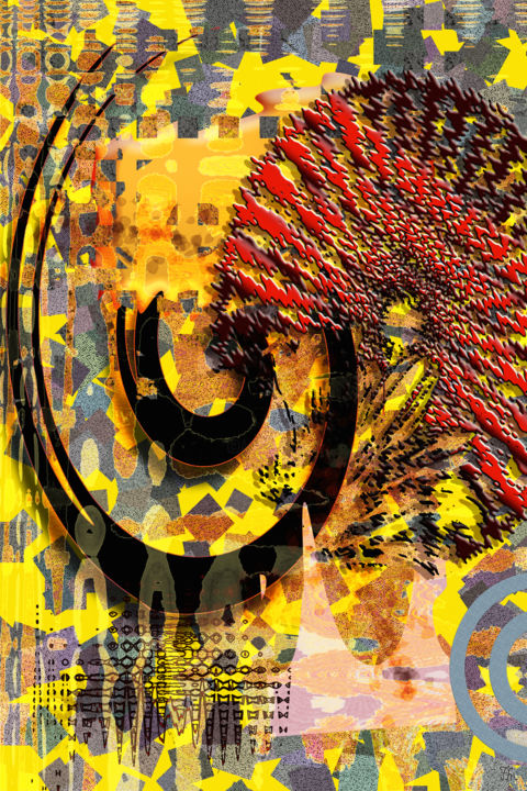 Digital Arts titled "Cromografi Zone 1" by J.H.M, Original Artwork, Digital Painting