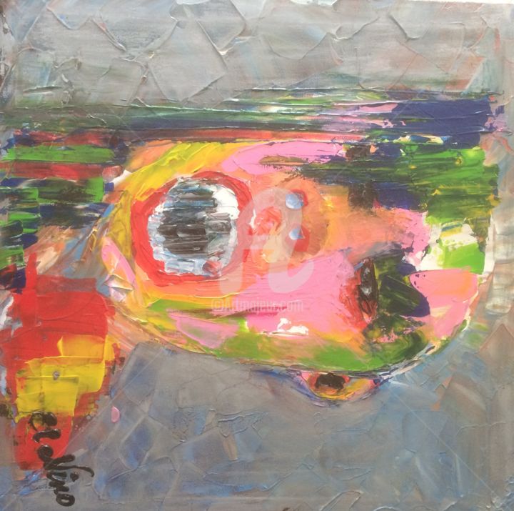Painting titled "the Scream" by Nino Vanhoorneweder, Original Artwork, Acrylic