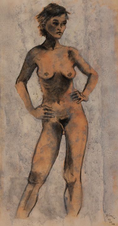 N°629 Nymphette 图画, 22.8x12.6 in