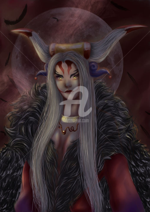 Digital Arts titled "Ultimecia (Final Fa…" by Coco Kupo, Original Artwork, Digital Painting