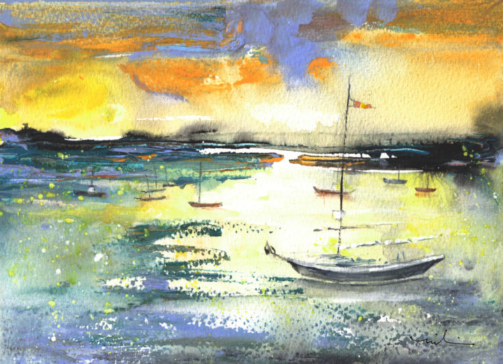 Early Morning 72 绘画, 7.9x11 in